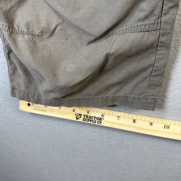 Kuhl Cargo Capri Pants Women’s Size 10 Grey Hiking‎ Stretch Floral Embroidery - Picture 8 of 16